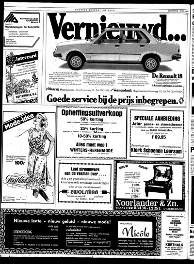 De Kaap, 1 april 1982
