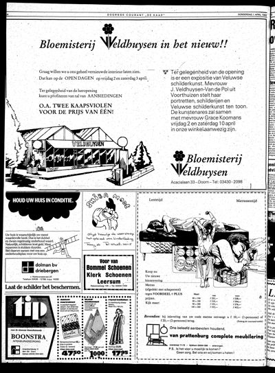 De Kaap, 1 april 1982