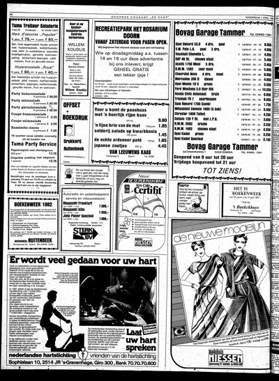 De Kaap, 1 april 1982