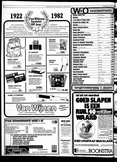 De Kaap, 1 april 1982