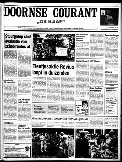 De Kaap, 12 september 1985