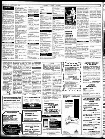 De Kaap, 12 september 1985