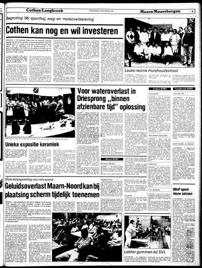 De Kaap, 12 september 1985