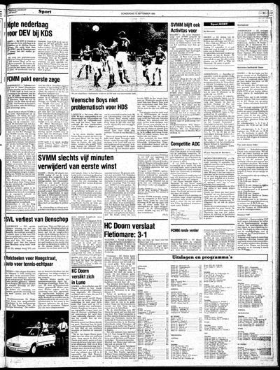 De Kaap, 12 september 1985