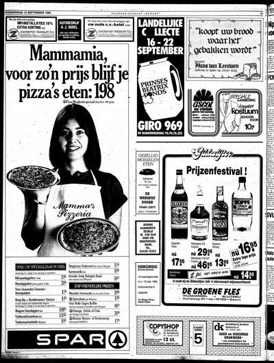 De Kaap, 12 september 1985
