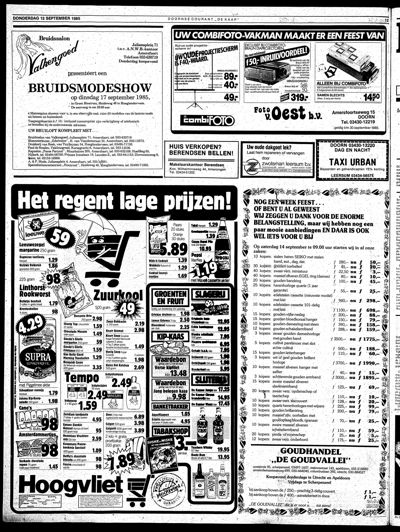 De Kaap, 12 september 1985