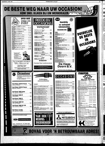 De Kaap, 1 april 1993