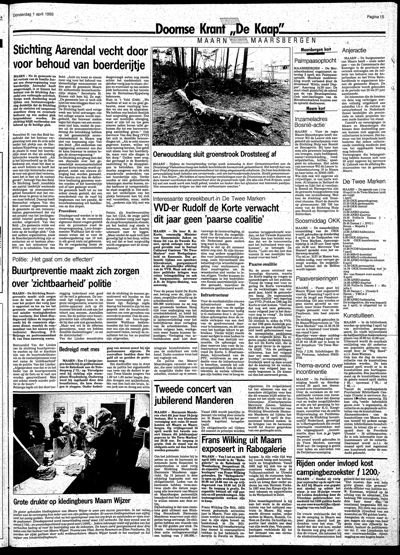 De Kaap, 1 april 1993