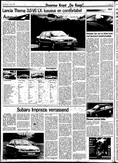 De Kaap, 1 april 1993