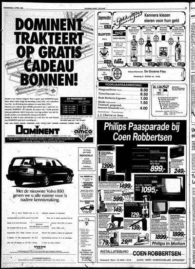 De Kaap, 1 april 1993