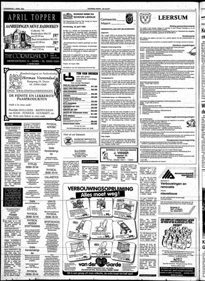 De Kaap, 1 april 1993