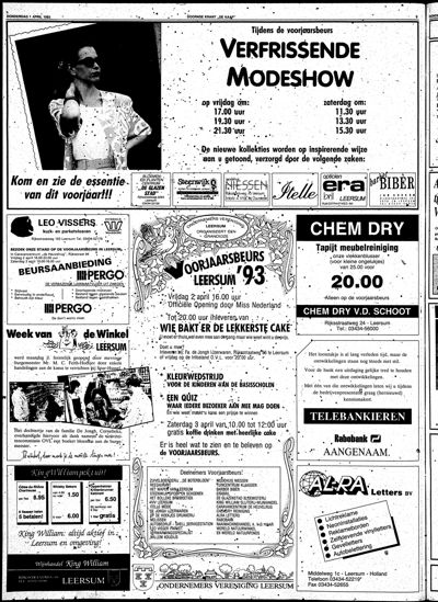 De Kaap, 1 april 1993