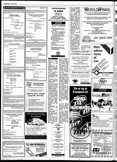 De Kaap, 1 april 1999