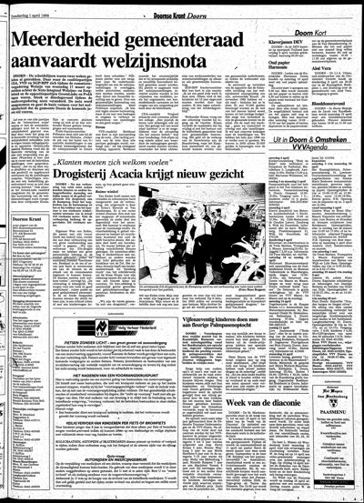 De Kaap, 1 april 1999