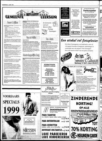De Kaap, 1 april 1999