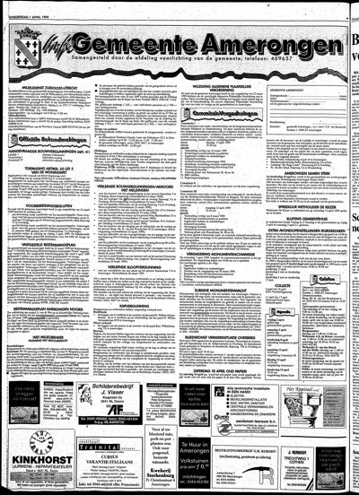 De Kaap, 1 april 1999