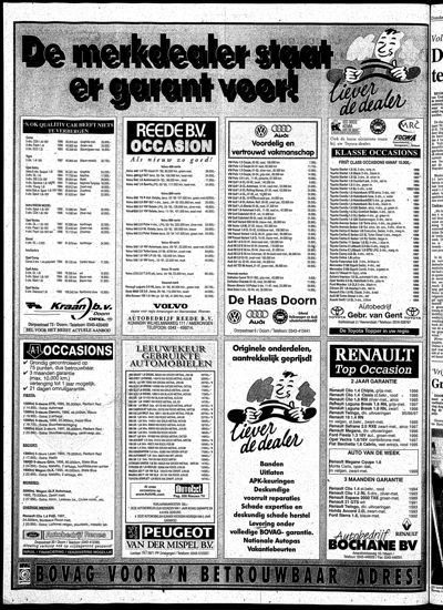 De Kaap, 1 april 1999