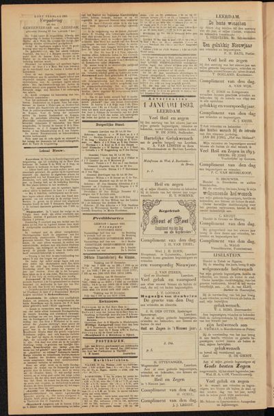 Leerdamsche Courant, 1 januari 1893