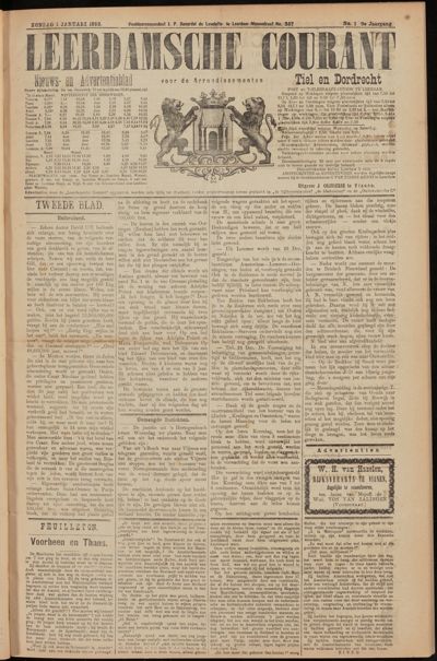 Leerdamsche Courant, 1 januari 1893