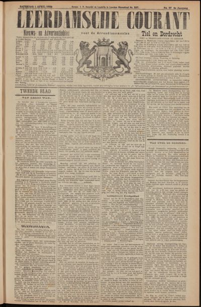 Leerdamsche Courant, 1 april 1893