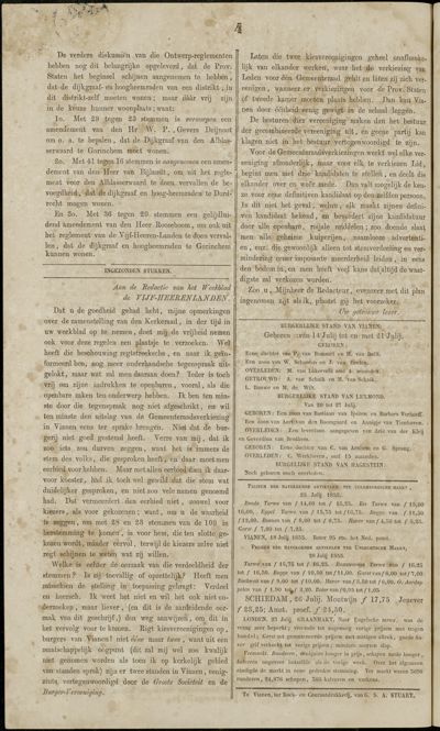 De Vijfheerenlanden, 29 juli 1855