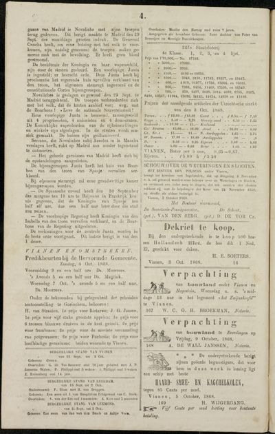 De Vijfheerenlanden, 4 oktober 1868