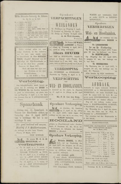 De Vijfheerenlanden, 1 april 1877