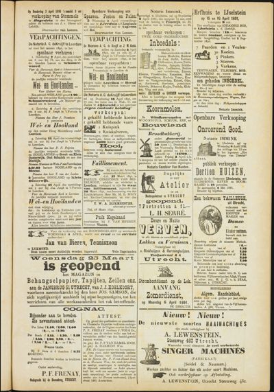 De Vijfheerenlanden, 1 april 1891