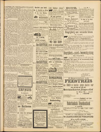 De Vijfheerenlanden, 29 augustus 1903