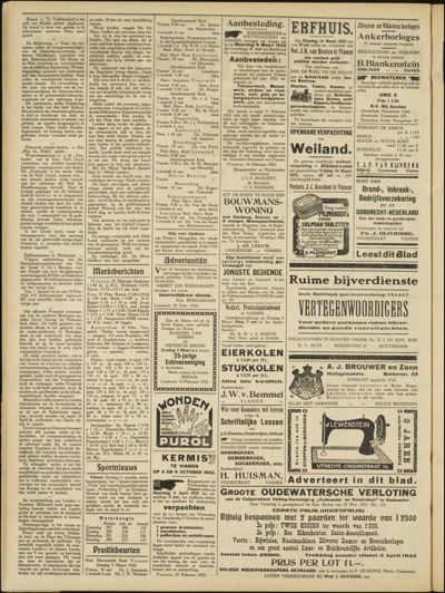 De Vijfheerenlanden, 1 april 1922