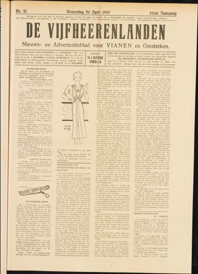 De Vijfheerenlanden, 26 april 1939