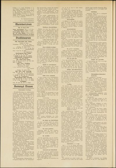 De Vijfheerenlanden, 26 april 1939