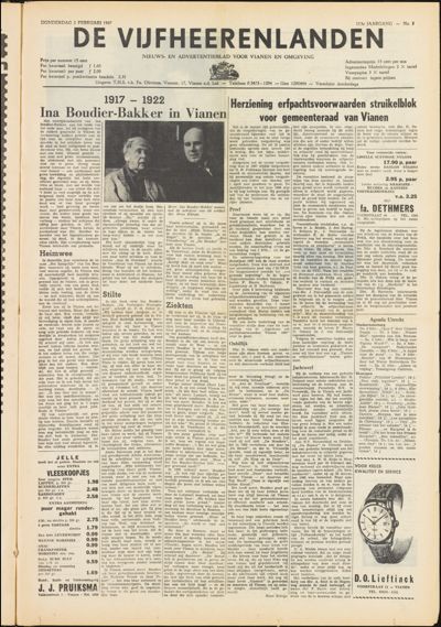 De Vijfheerenlanden, 2 februari 1967