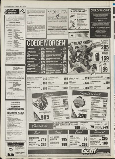 De Vijfheerenlanden, 6 maart 1991