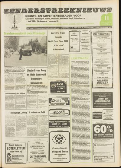 Zenderstreeknieuws, 11 juni 1980