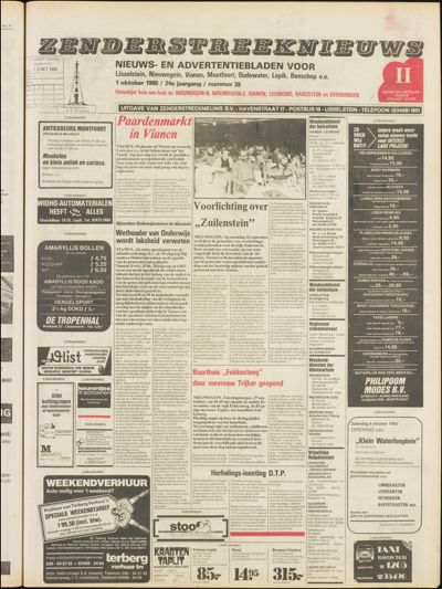 Zenderstreeknieuws, 1 oktober 1980