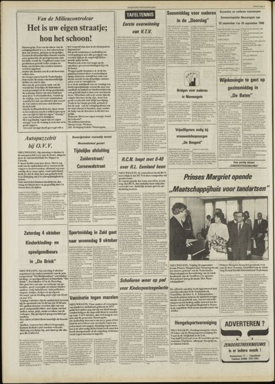 Zenderstreeknieuws, 1 oktober 1980