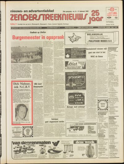 Zenderstreeknieuws, 11 februari 1981