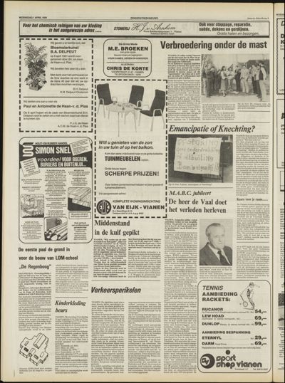 Zenderstreeknieuws, 1 april 1981