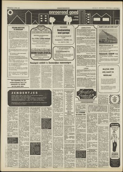 Zenderstreeknieuws, 1 april 1981