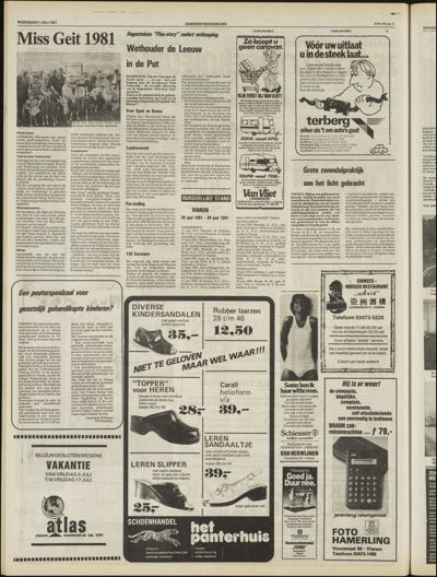 Zenderstreeknieuws, 1 juli 1981