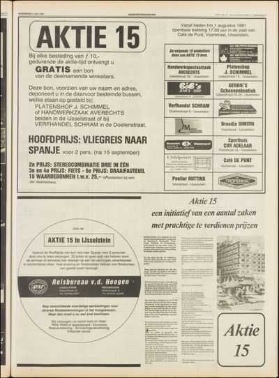 Zenderstreeknieuws, 1 juli 1981