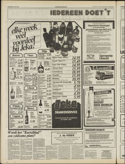Zenderstreeknieuws, 1 juli 1981