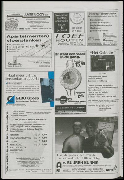 Wijks Nieuws / Bunniks Nieuws, 1 maart 2000 (nr. 9, jrg. 36)