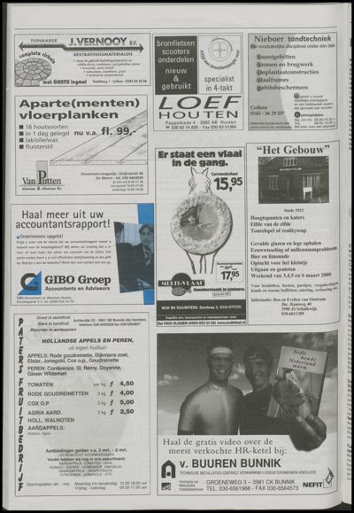 Wijks Nieuws / Bunniks Nieuws, 1 maart 2000 (nr. 9, jrg. 36)