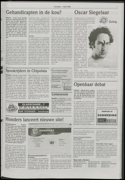 Wijks Nieuws / Bunniks Nieuws, 1 maart 2000 (nr. 9, jrg. 36)