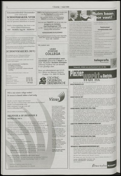 Wijks Nieuws / Bunniks Nieuws, 1 maart 2000 (nr. 9, jrg. 36)