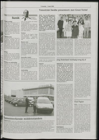 Wijks Nieuws / Bunniks Nieuws, 1 maart 2000 (nr. 9, jrg. 36)