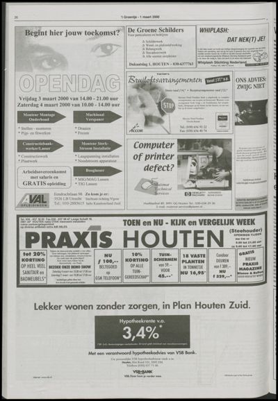 Wijks Nieuws / Bunniks Nieuws, 1 maart 2000 (nr. 9, jrg. 36)