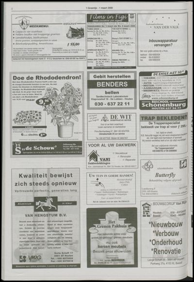 Wijks Nieuws / Bunniks Nieuws, 1 maart 2000 (nr. 9, jrg. 36)